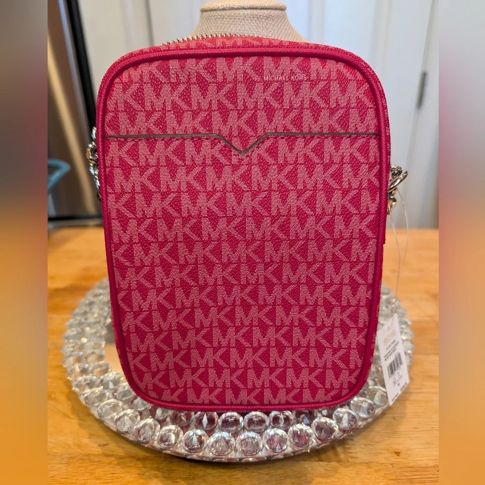 MICHAEL KORS Jet Set Travel Medium Signature Logo Crossbody NWT